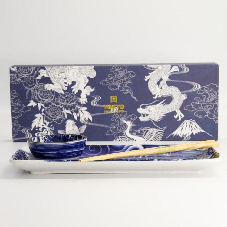 Tokyo Design Studio Japonism Carp Sushi 3-pcs (Blue) - Panache (Koksijde)