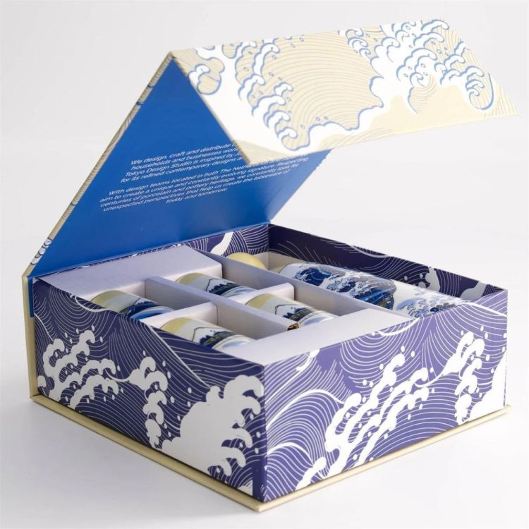 Tokyo Design Studio Kawaii Hokusai Sake set (Blauw) - Panache (Koksijde)