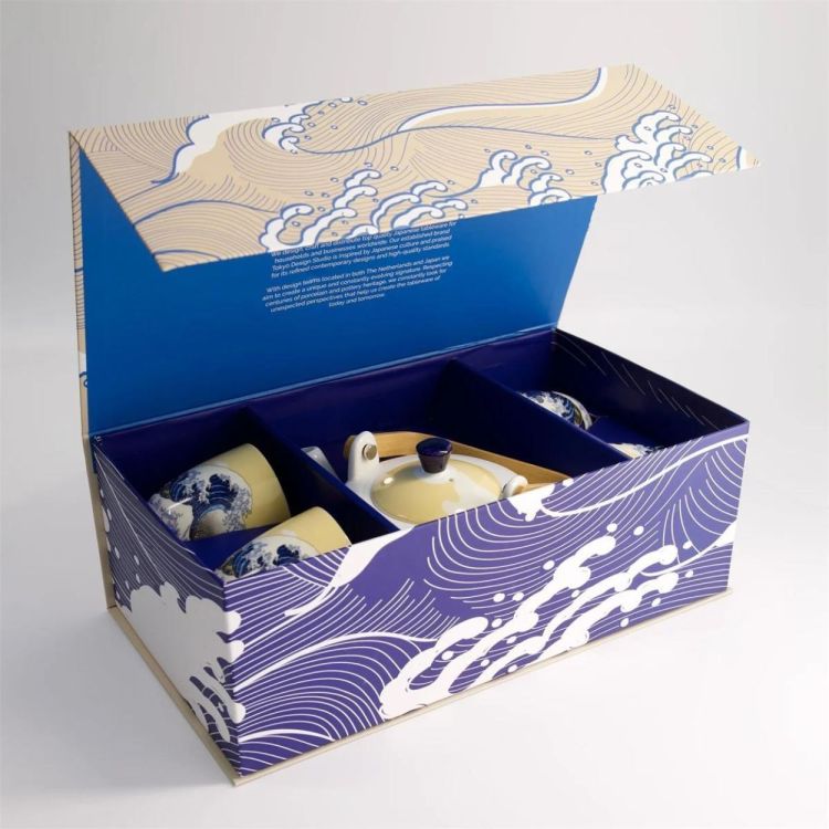 Tokyo Design Studio Kawaii Hokusai Tea set (Blauw) - Panache (Koksijde)