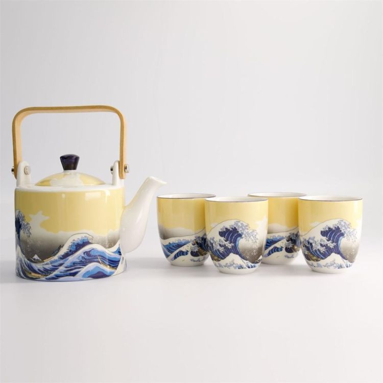 Tokyo Design Studio Kawaii Hokusai Tea set (Blauw) - Panache (Koksijde)