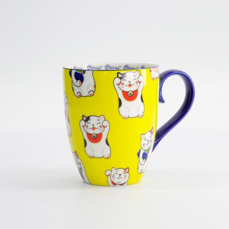 Tokyo Design Studio Kawaii Lucky Cat Classic mug 380ml (Yellow) - Panache (Koksijde)