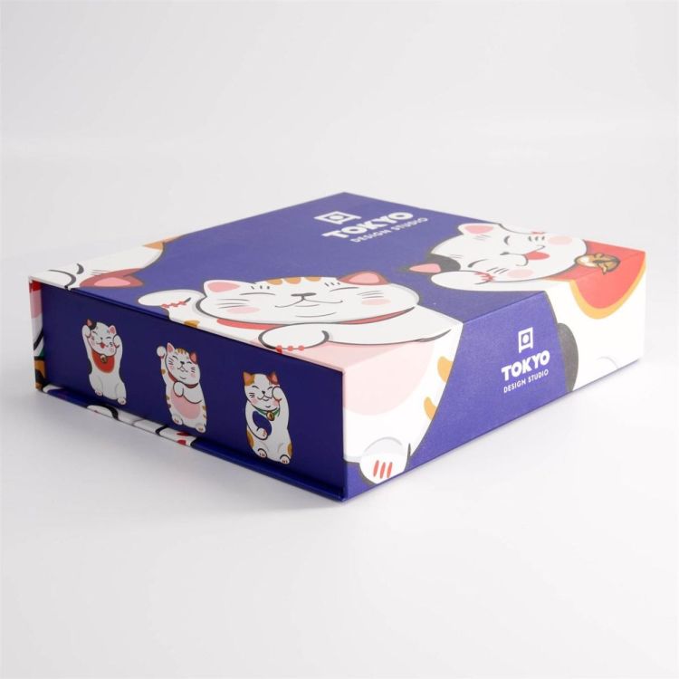 Tokyo Design Studio Kawaii Lucky Cat Sushi plate set (Blauw) - Panache (Koksijde)