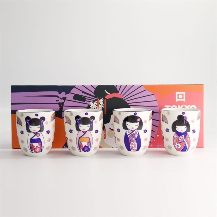 Tokyo Design Studio Kawaii Maiko 4 Tea Cup set 170ml (Paars) - Panache (Koksijde)