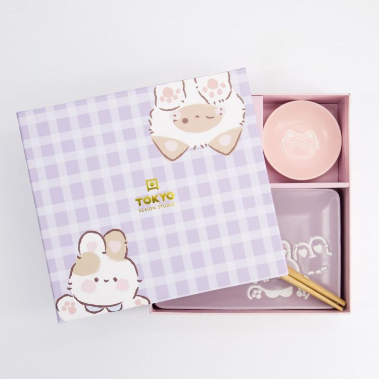 Tokyo Design Studio Kawaii Rabit Cat Sushi plate set (Multi) - Panache (Koksijde)