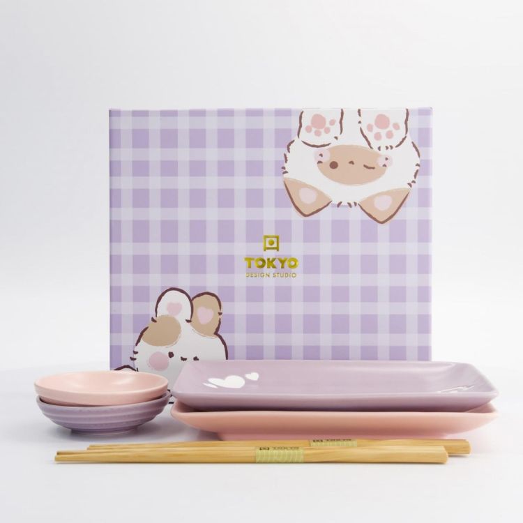 Tokyo Design Studio Kawaii Rabit Cat Sushi plate set (Multi) - Panache (Koksijde)