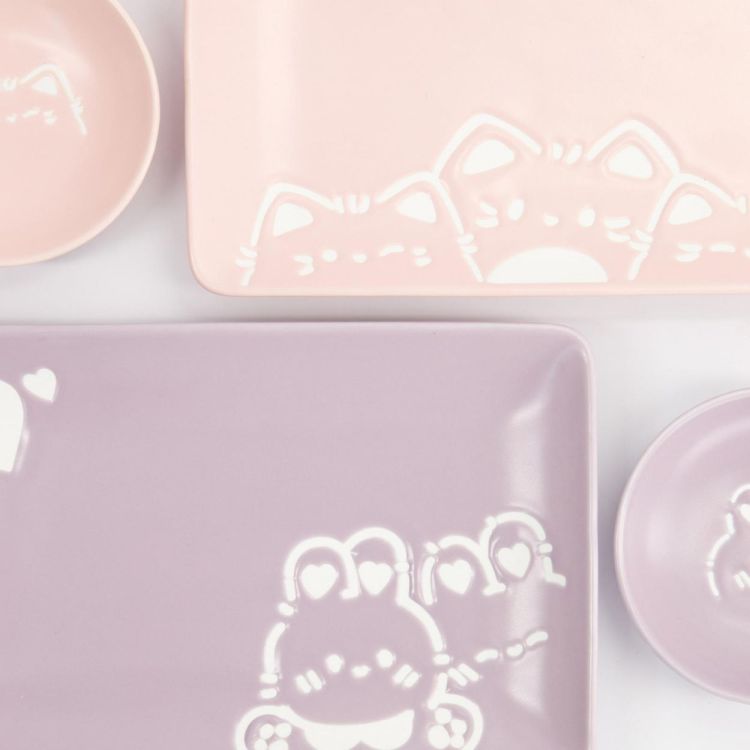 Tokyo Design Studio Kawaii Rabit Cat Sushi plate set (Multi) - Panache (Koksijde)