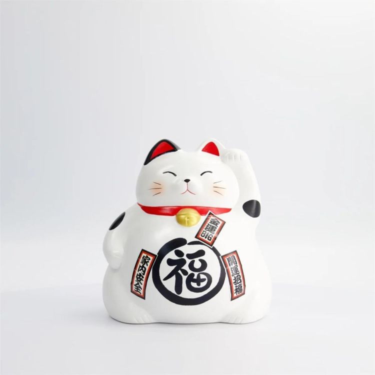 Tokyo Design Studio Lucky Cat 21cm (White) - Panache (Koksijde)