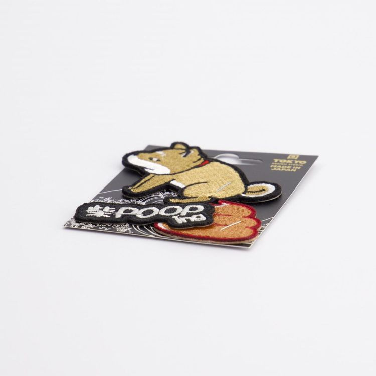 Tokyo Design Studio Patch 2-way Shiba-Dog POOPing (Multi) - Panache (Koksijde)