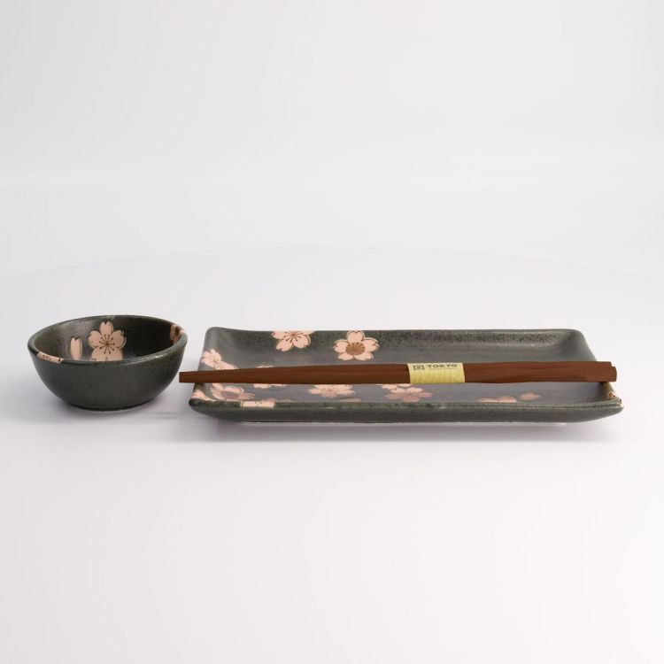 Tokyo Design Studio Sakura Black Sushi set (Black) - Panache (Koksijde)