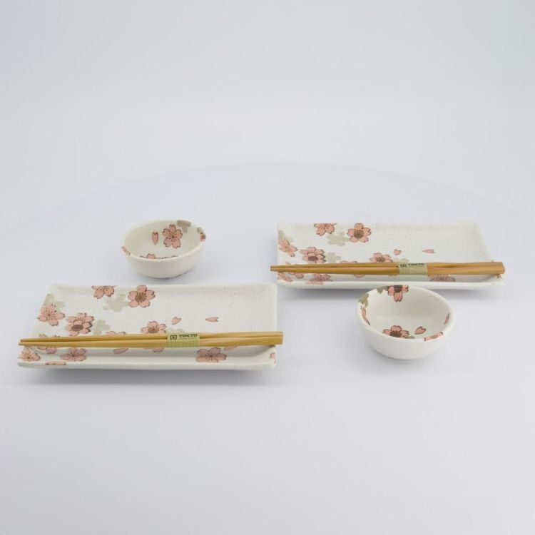 Tokyo Design Studio Sakura Sushi plate set (White) - Panache (Koksijde)