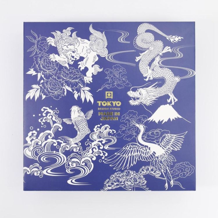 Tokyo Design Studio Set 4 Japonism bowls 500ml (Blue) - Panache (Koksijde)