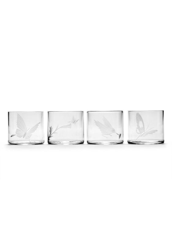 Tomorrowland 4 verres à eau gravés 380ml - Unity (Black & White) - Panache (Koksijde)