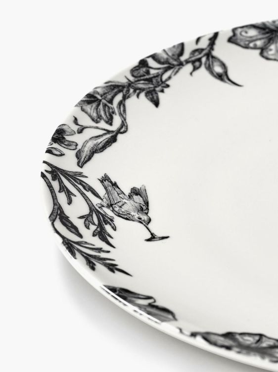 Tomorrowland Bord XL Ø27cm Enchanted Garden - Unity (Black & White) - Panache (Koksijde)
