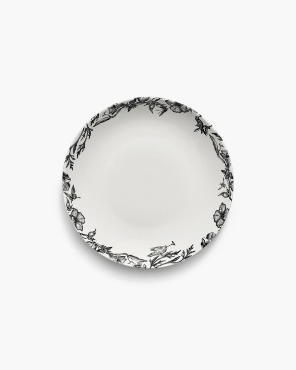 Tomorrowland Laag diep bord Ø27cm Enchanted Garden - Unity (Black & White) - Panache (Koksijde)