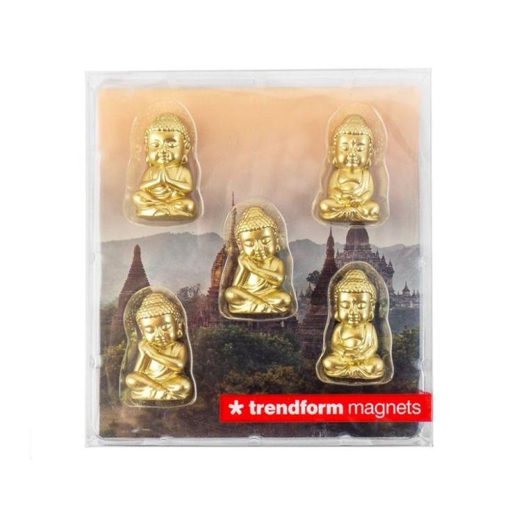 Trendform Magnet Buddha 5 pieces (Goud) - Panache (Koksijde)