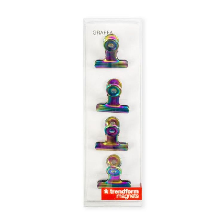 Trendform Magnet Clip Graffa Rainbow 4pcs (Multi) - Panache (Koksijde)