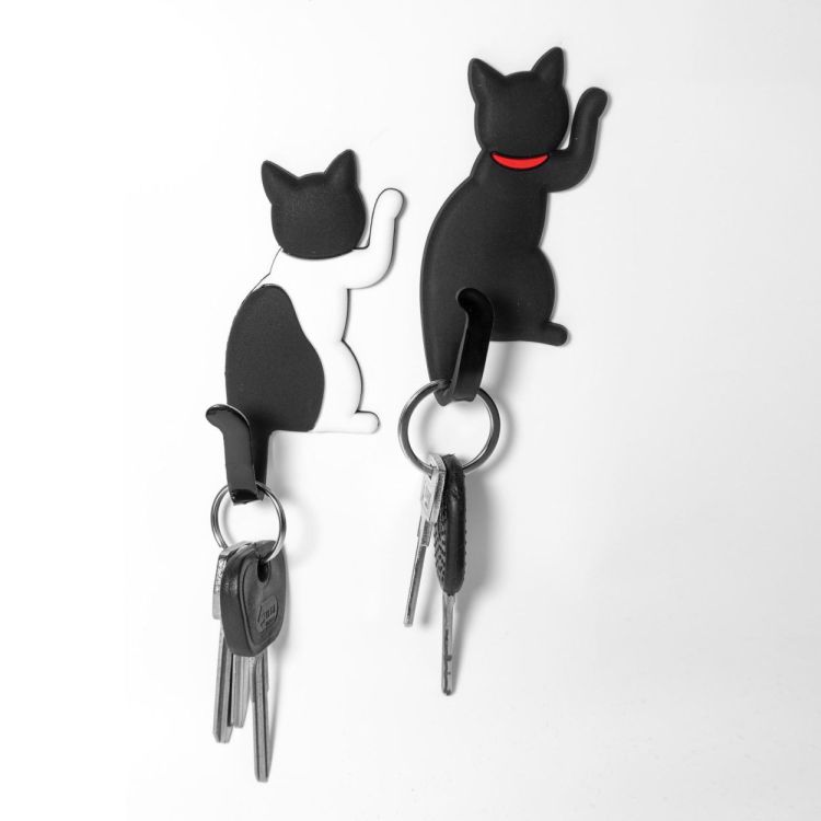 Trendform Magnet Hook Kitty 2pcs (Wit-Zwart) - Panache (Koksijde)