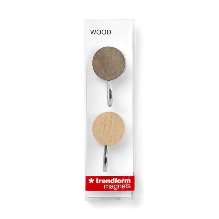 Trendform Magnet Hook Wood 2pcs (Hout) - Panache (Koksijde)