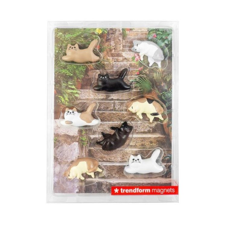 Trendform Magnet Lazy Cats 8 pieces (Multi) - Panache (Koksijde)