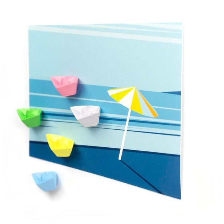 Trendform Magnet Paper Boat 5pcs (Multi) - Panache (Koksijde)