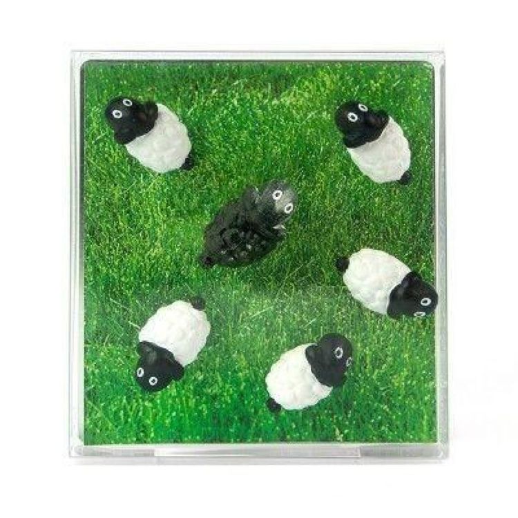 Trendform Magnet Sheep 6pcs (Zwart/wit) - Panache (Koksijde)