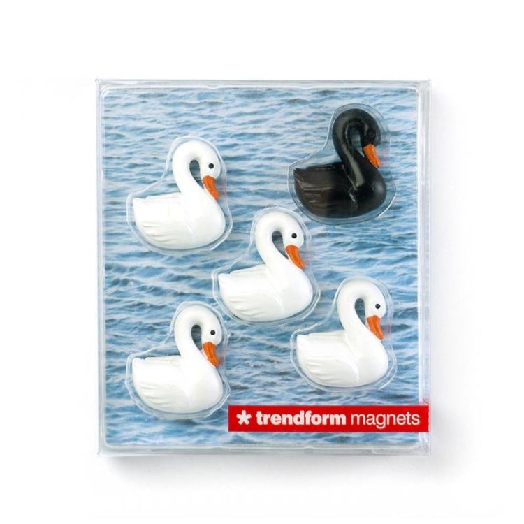 Trendform Magnet Swan 5pcs (Wit) - Panache (Koksijde)