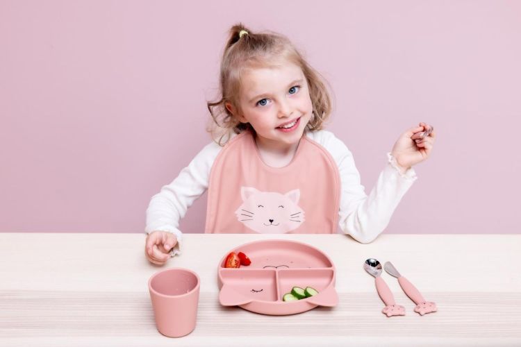 Trixie Set 2 afwasbare slabbetjes - Mrs. Cat () - Panache (Koksijde)