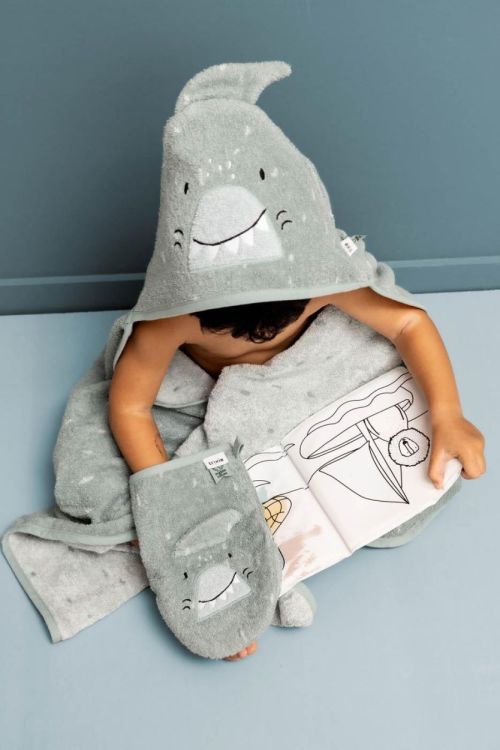 Trixie Set 2 washandjes - Mr. Shark & Mr. Dino (Multi) - Panache (Koksijde)