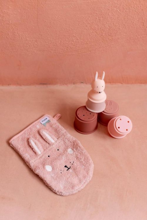 Trixie Set de 2 gants de toilette - Mrs. Cat & Mrs. Rabbit (Multi) - Panache (Koksijde)