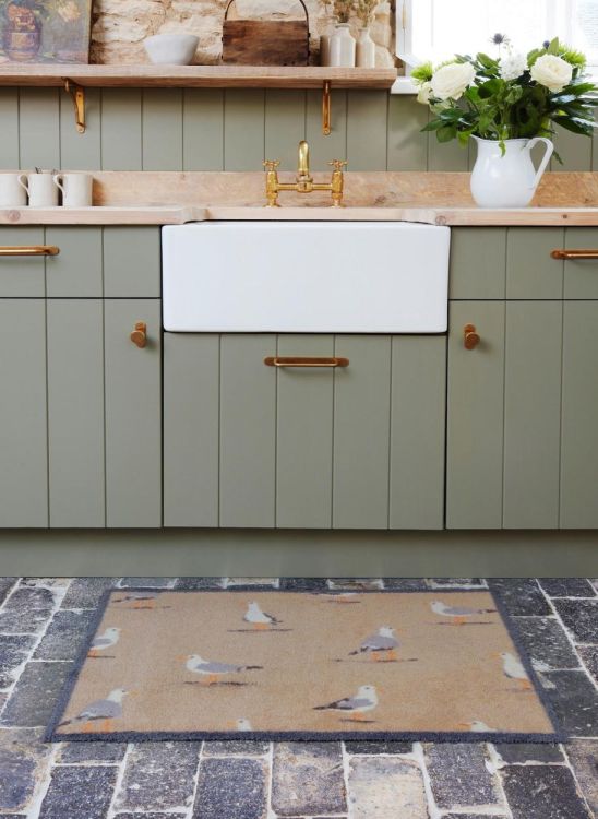 Turtle Mat Shore Birds Neutral 60x85cm (Multi) - Panache (Koksijde)