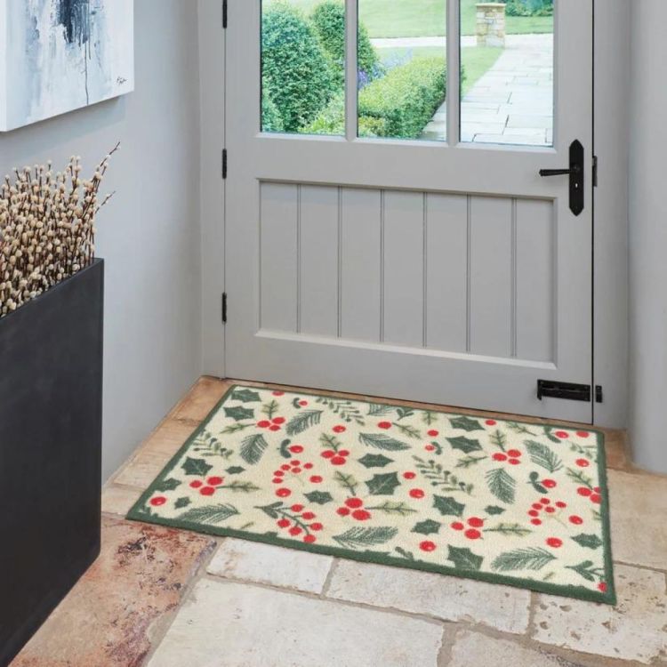 Turtle Mat Winter Holly 60x85cm (Multi) - Panache (Koksijde)