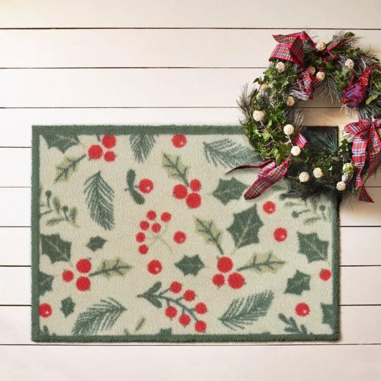 Turtle Mat Winter Holly 60x85cm (Multi) - Panache (Koksijde)
