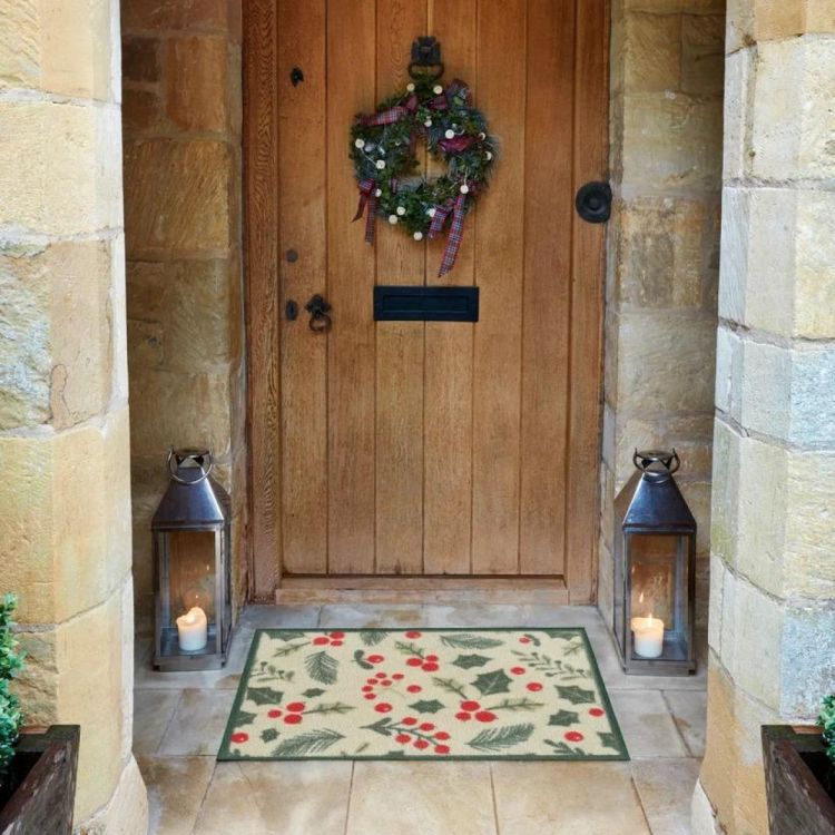 Turtle Mat Winter Holly 60x85cm (Multi) - Panache (Koksijde)