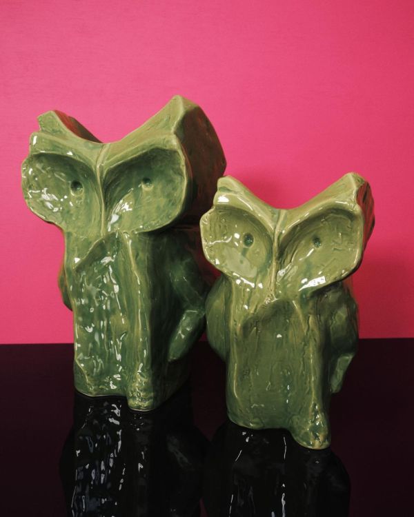 Marni Owl Vase S After Midnight Marni (Groen) - Panache (Koksijde)