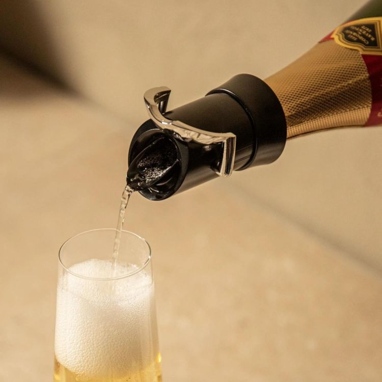 Vacu vin Champagnestop 2-in-1 Saver & Server (Zwart) - Panache (Koksijde)