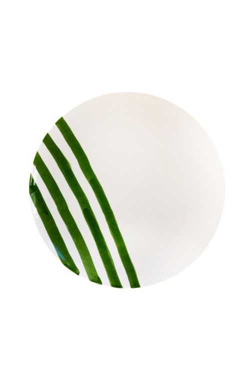 Val Pottery Fruit Feast D 35,5 - H 5 (Dark green stripes) - Panache (Koksijde)