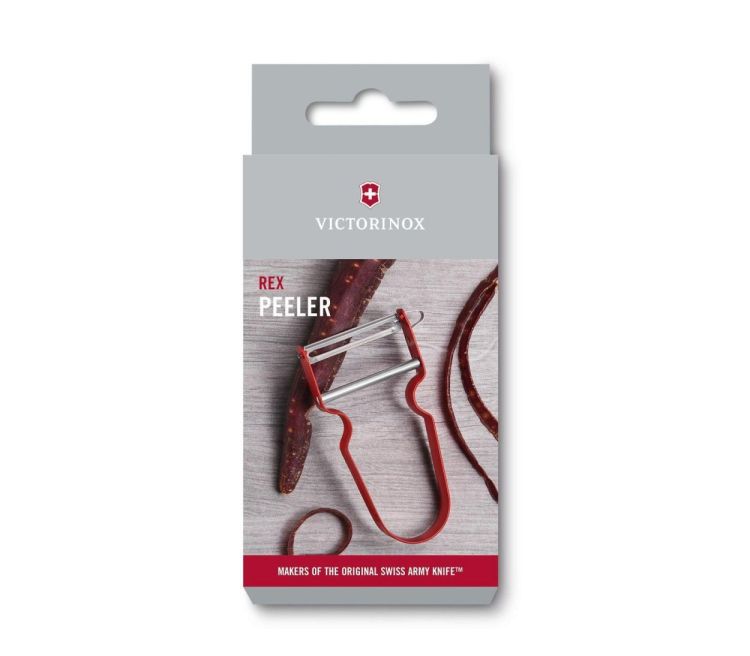 Victorinox REX peeler straight edge (Red) - Panache (Koksijde)