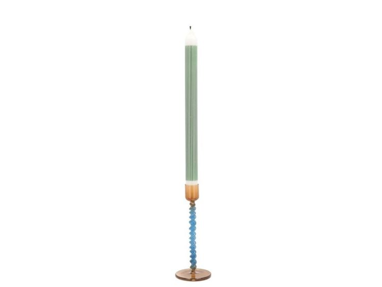 Villa Collection Candlestick Styles 7.4 x 16.3 cm (Blue/Amber) - Panache (Koksijde)