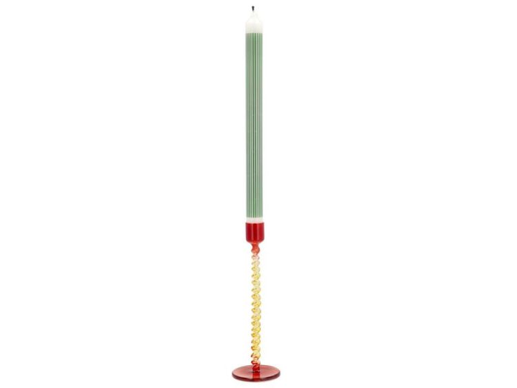 Villa Collection Candlestick Styles 7.4 x 20.3 cm (Yellow/Red) - Panache (Koksijde)