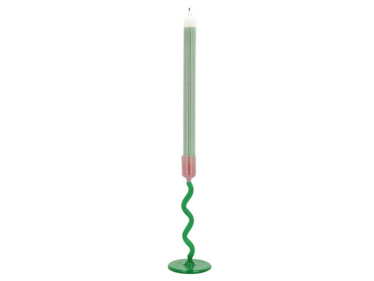 Villa Collection Candlestick Styles 8.5 x 19.6 cm (Green/Rose) - Panache (Koksijde)