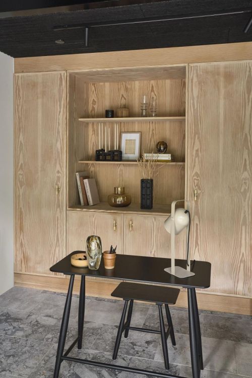 Villa Collection Desk 100x44.5x73cm eik Bast (Black) - Panache (Koksijde)