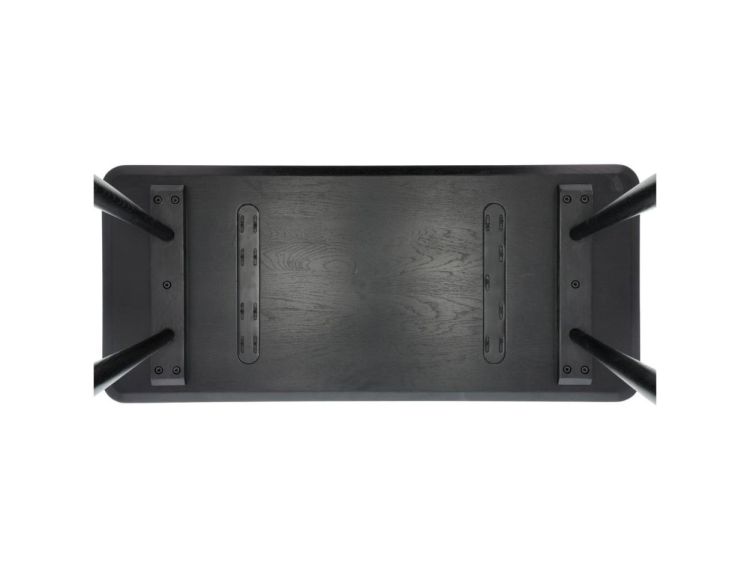 Villa Collection Desk 100x44.5x73cm eik Bast (Black) - Panache (Koksijde)