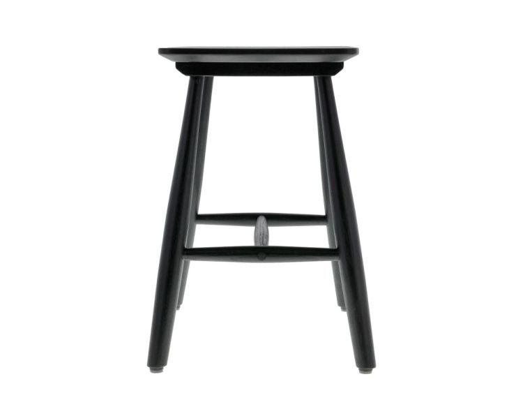 Villa Collection High stool 46.5x28x64cm eik Bast (Black) - Panache (Koksijde)