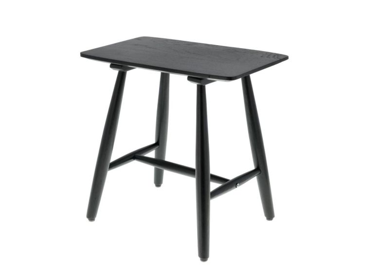 Villa Collection High stool 46.5x28x64cm eik Bast (Black) - Panache (Koksijde)