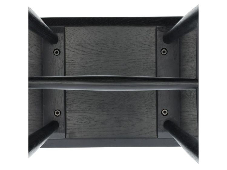 Villa Collection High stool 46.5x28x64cm eik Bast (Black) - Panache (Koksijde)