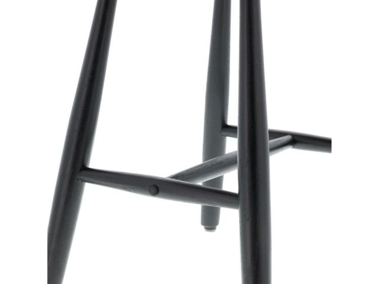Villa Collection High stool 46.5x28x64cm eik Bast (Black) - Panache (Koksijde)