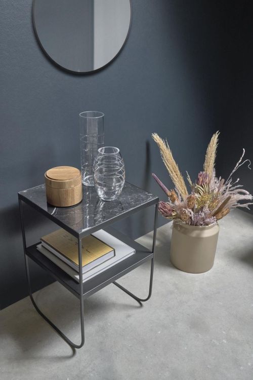 Villa Collection Spiegel Vardo Ø80cm metaal (Black) - Panache (Koksijde)