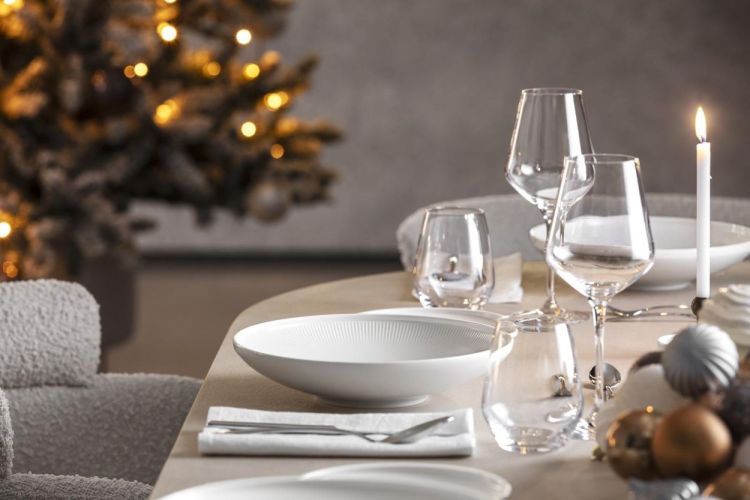Villeroy & Boch Afina Assiette à pâtes 25 cm 750ml (Wit) - Panache (Koksijde)