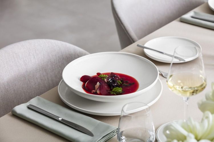 Villeroy & Boch Afina Assiette à pâtes 25 cm 750ml (Wit) - Panache (Koksijde)