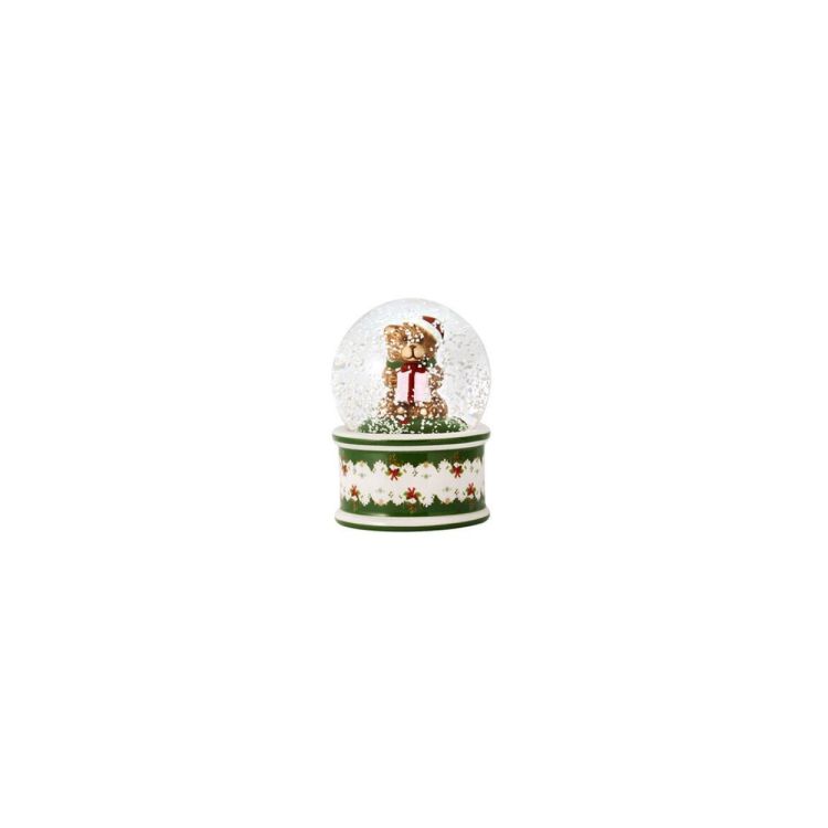 Villeroy & Boch Christmas Toy's Sneeuwbol klein beer Ø6,5cm (Groen) - Panache (Koksijde)
